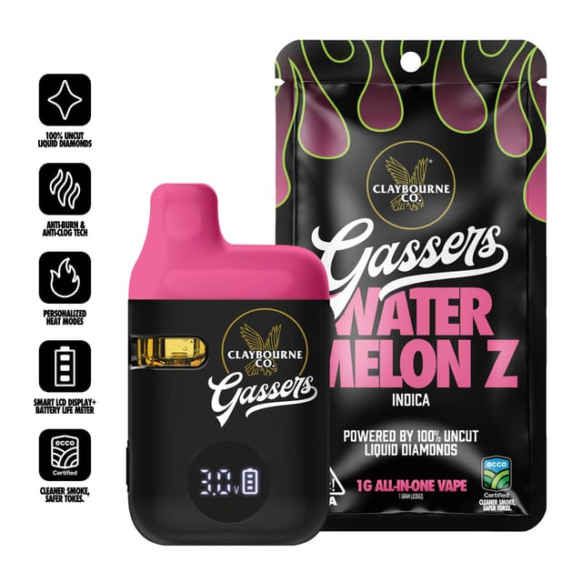 Gassers - Watermelon Z 1g Liquid Diamonds AIO Vape