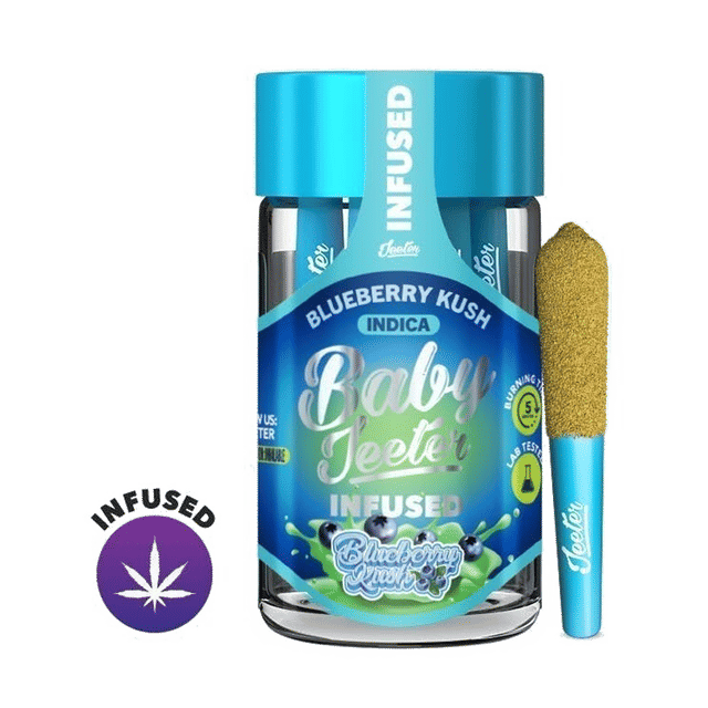 Blueberry Kush - Baby Jeeter - Infused Pre-Rolls - 2.5g (5-Pack)