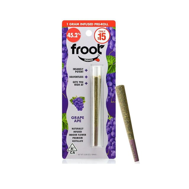 Grape Ape - 1g Infused Preroll - 1g Infused PR - Indica