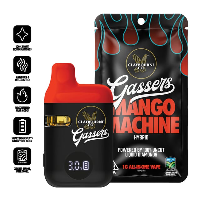 Gassers - Mango Machine 1g Liquid Diamonds AIO Vape