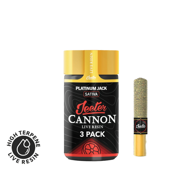 Platinum Jack - Live Resin Infused - Cannons - 1.5g (3-Pack)
