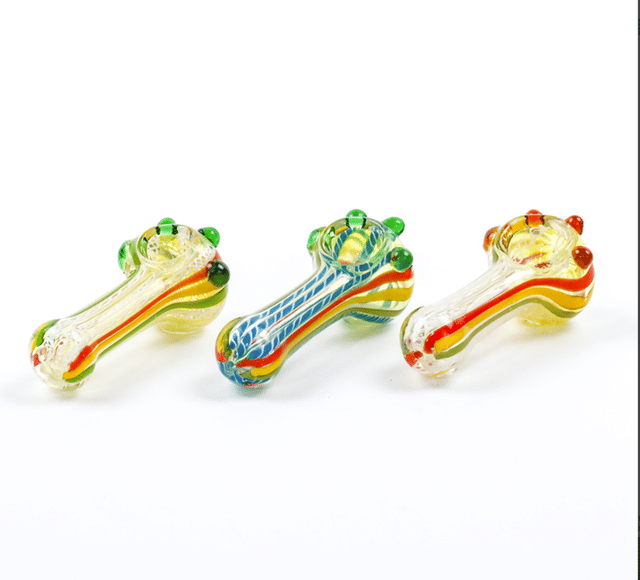 3.5 Rasta Latti Spoon Hand Pipe with Knockers (10)