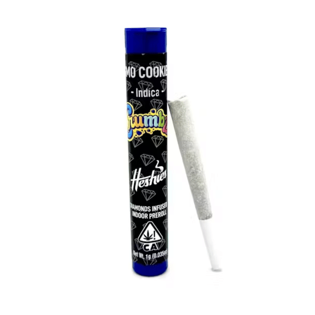 GMO Cookies Diamond Encrusted Infused Preroll -1g