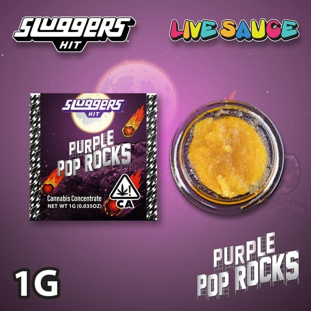 Sluggers - 1g - Sauce - Purple Pop Rocks