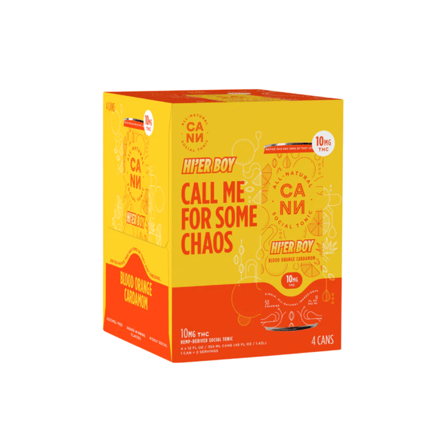 Hi-er Boys | Blood Orange Cardamom 4 Pack - 40mg