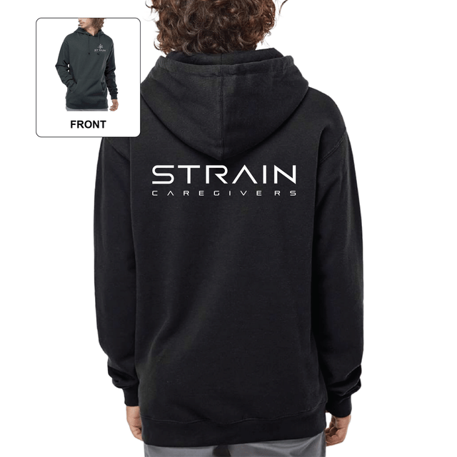 Strain - Heavyweight Pullover Hoodie - Black - Medium