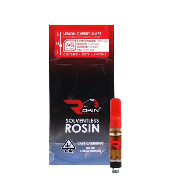 Lemon Cherry Slapz 1.0g Cartridge | Redline Rosin