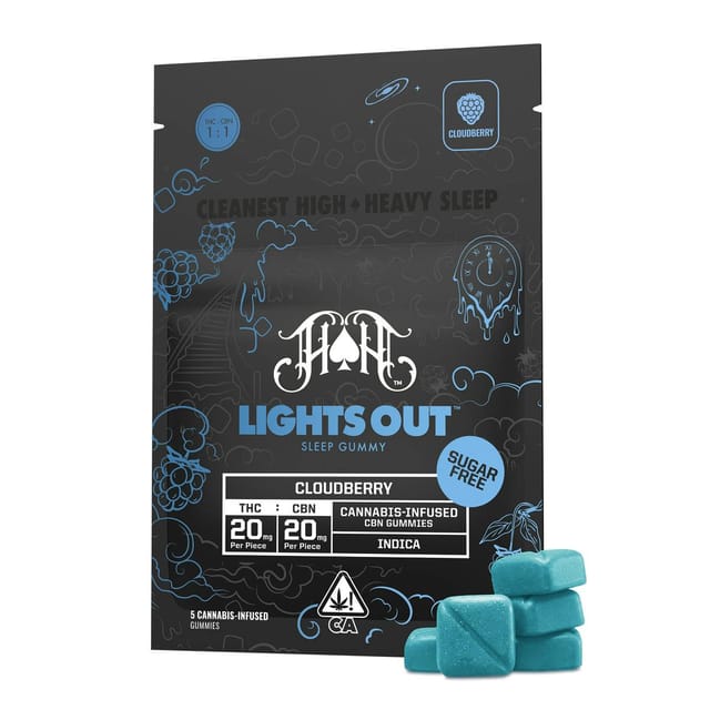 Lights Out: Cloudberry CBN Gummies - Sugar Free - Cloudberry CBN