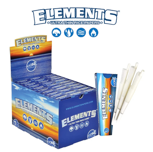 1-1/4 Ultra Thin Paper Cones - 6pk - Element Cones 6pk