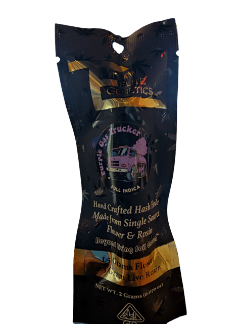 Purple Gas Trucker Hash Hole (1.5g Flower, 0.5g Rosin)