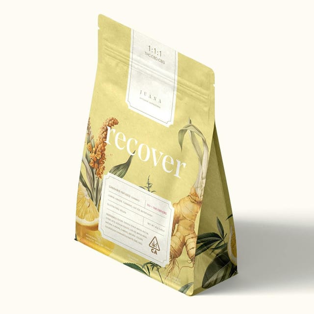 Ginger Recover 1:1:1 Hash Gummies 100mg