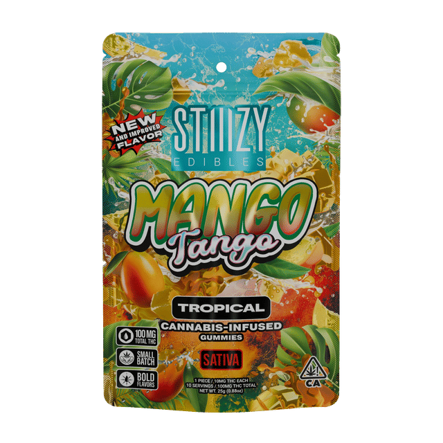 MANGO TANGO STIIIZY EDIBLES - 100MG GUMMIES