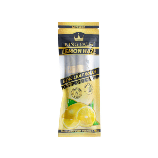 Lemon Haze Mini Palm Leaf - 2 Pack - 2 Pack Blunt Wraps