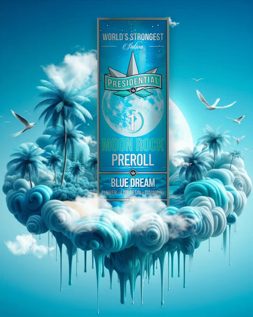 Blue Dream Moon Rock Pre-Roll