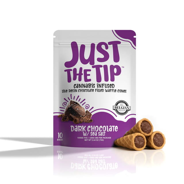 DARK CHOCOLATE SEA SALT 10P JUST THE TIP