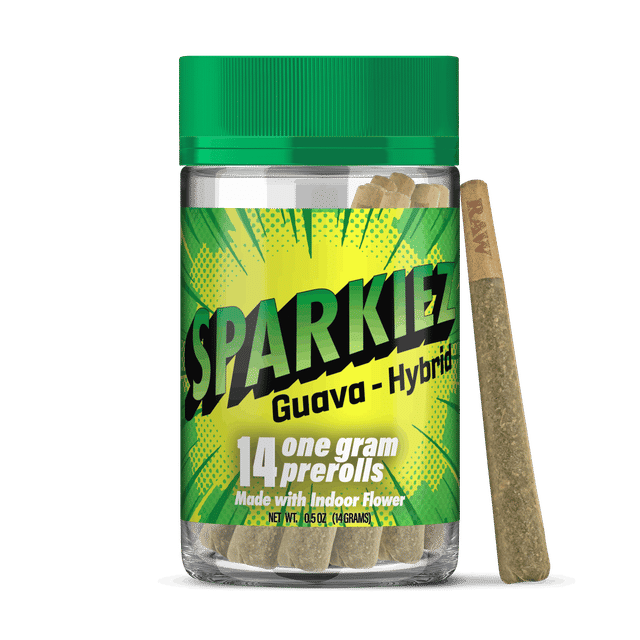 Sparkiez - 14g Guava PreRoll PK - Hybrid - Sparkiez - 14g Guava PreRoll PK - Hybrid
