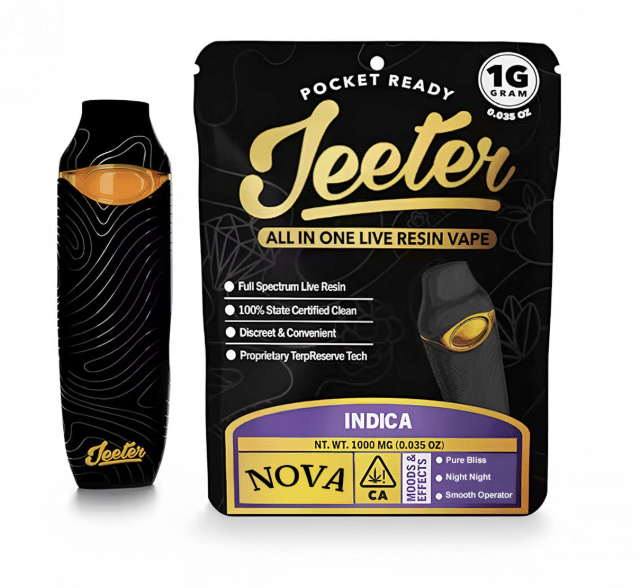 Jeeter: Indigo All-In-One Live Resin Disposable - 1g