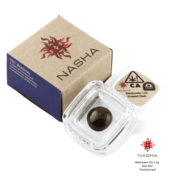 Blackwater OG - 1.2g Blue Pressed Hash - 1g Pressed Hash - Hybrid