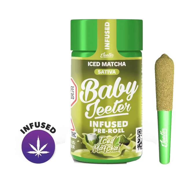 Iced Matcha - Baby Jeeter - Infused Pre-Rolls - 2.5g (5-Pack)