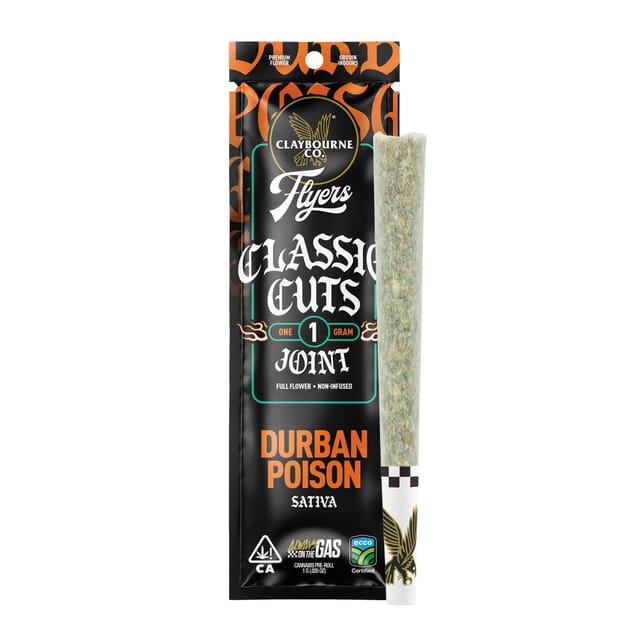 Durban Poison 1g Classic Cut Flyer Pre-roll