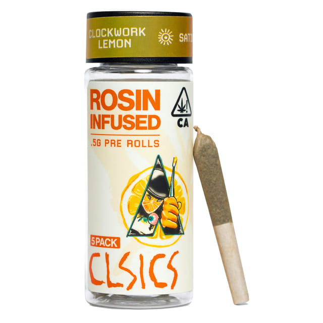 Clockwork Lemon (S) Rosin Pre Roll 5 Pack - Clockwork Lemon (S)