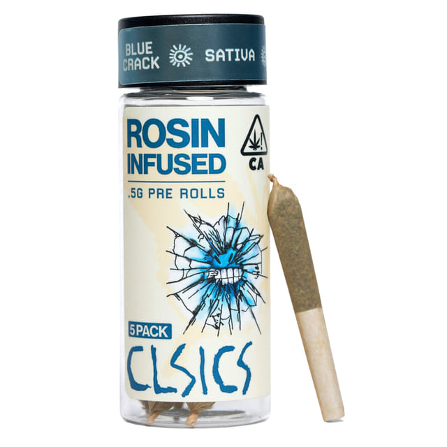 Blue Crack (S) Rosin Pre Roll 5 Pack - Blue Crack (S)