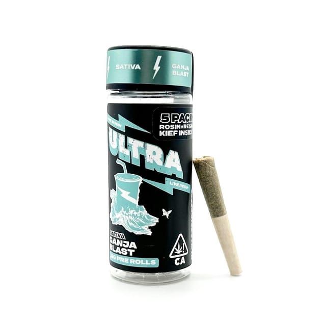 Ganja Blast - 5pk .5g Rosin/Resin Infused Pre Rolls