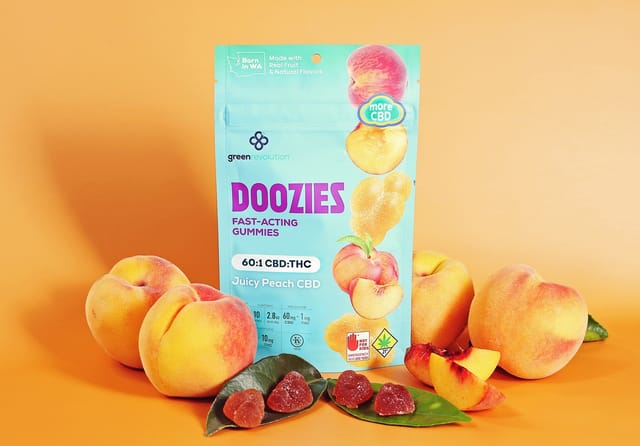 Juicy Peach 1:1 CBD:THC - 100MG Gummies *B2G1 EVERYDAY* - Juicy Peach 1:1 CBD:THC (H)