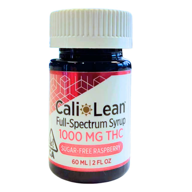 Cali Lean Sugar Free Raspberry 1000mg Syrup - Cali Sugar Free Raspberry