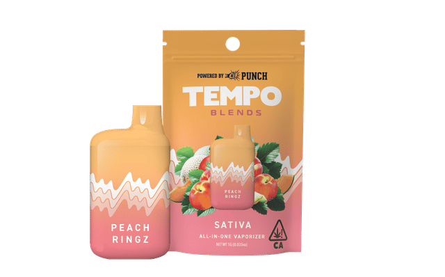 Peach Ringz 1g Blends AIO Vape