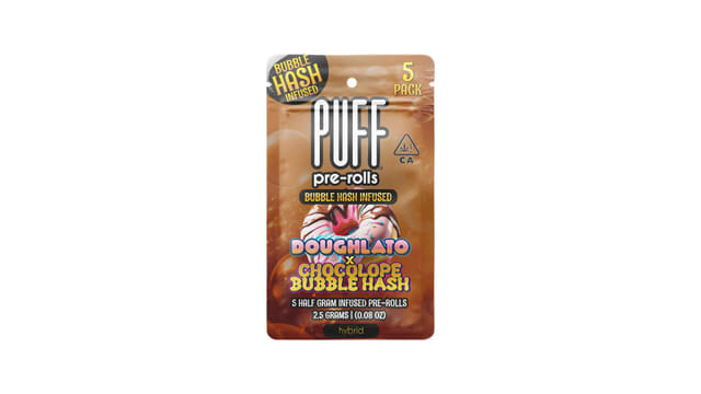 Doughlato x Chocolope - Pack 5 ct - Bubble Hash Pre Roll - 2.5g