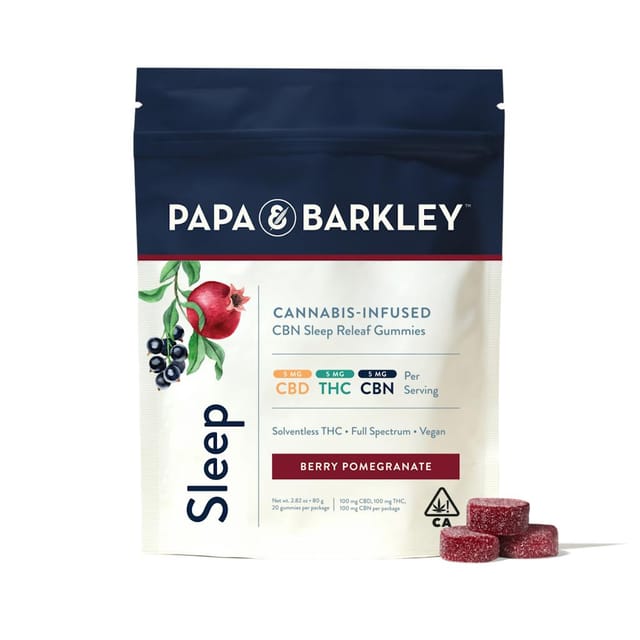 Berry Pomegranate - 1:1:1 CBN:THC:CBD Sleep Releaf Gummy - CBN Gummy