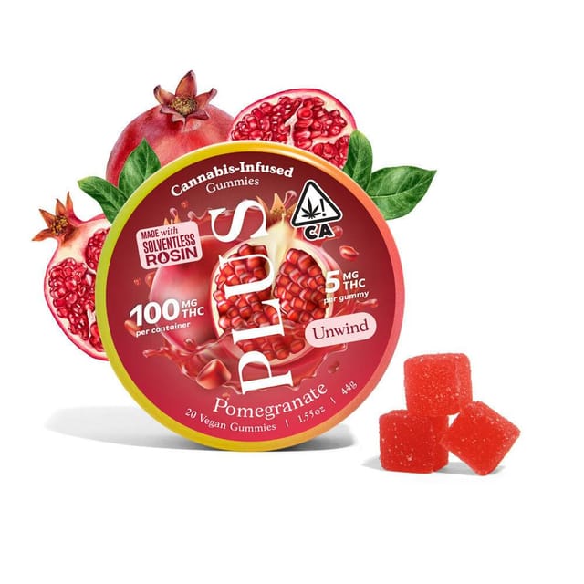 Pomegranate - Solventless Rosin - Gummies - 20 Gummies