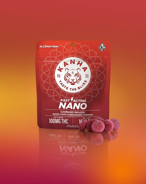 NANO Cran-Pomegranate 100mg Sativa Gummies - 40 Grams