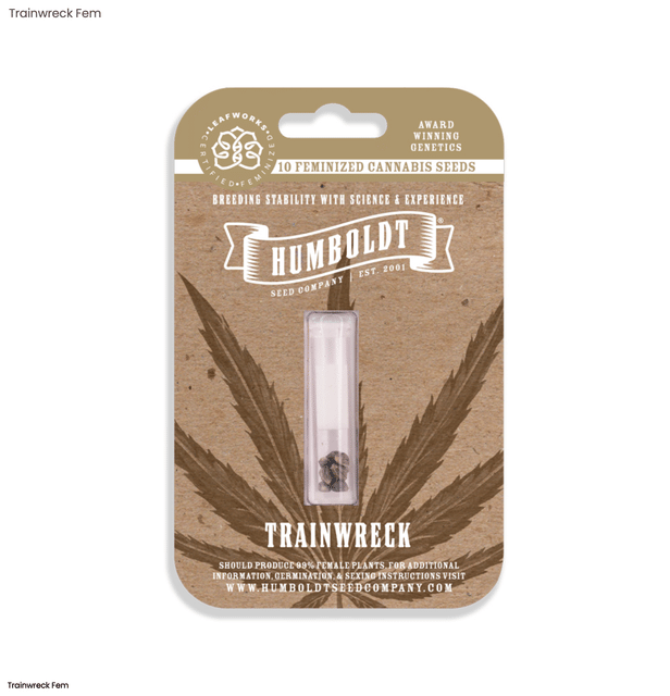Trainwreck - 10pk Feminized Seeds - Fem Seed - Sativa Dom