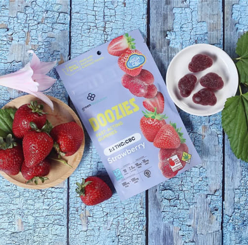 Strawberry 1:1 THC:CBC - 100MG Gummies *B2G1 EVERYDAY* - Strawberry 1:1 THC:CBC (H)