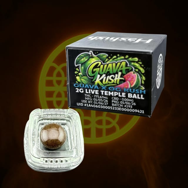 Guava Kush | 2g Temple Ball Black Box