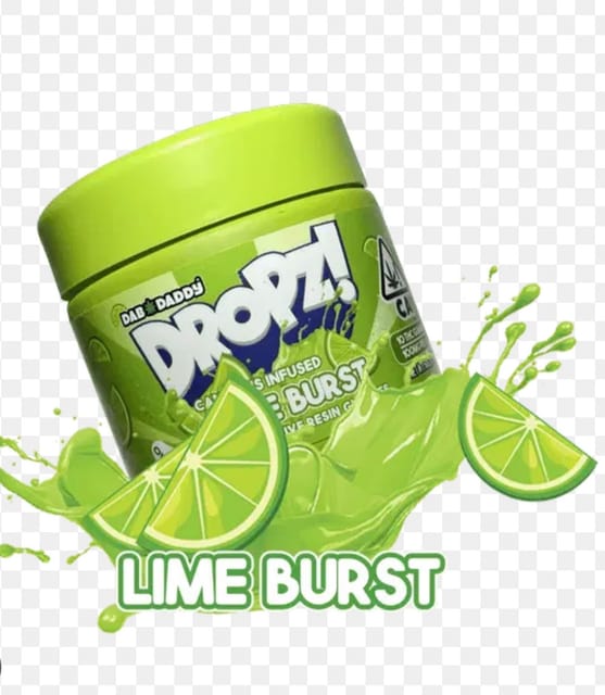 Dropz - Live Resin Gummies - Lime Burst - 100mg - Dropz - Live Resin Gummies - Lime Burst - 100mg