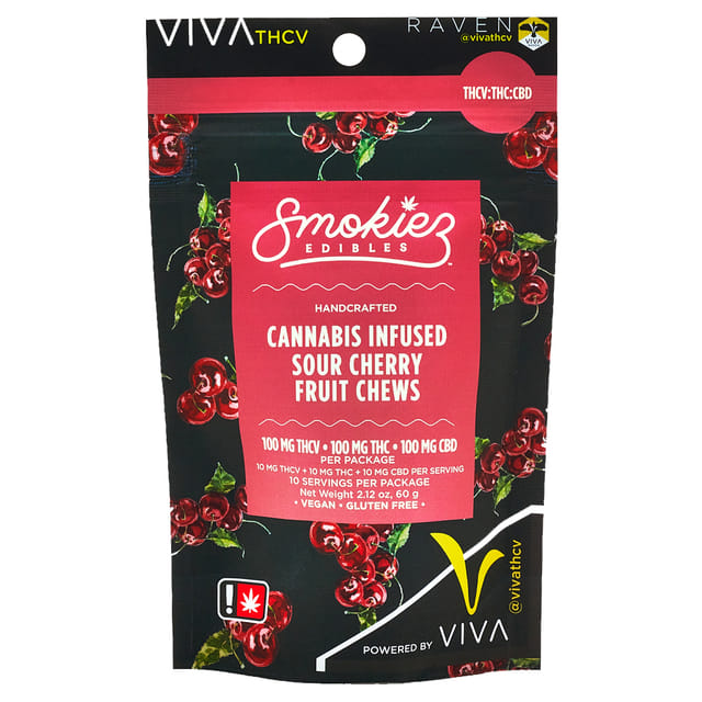 Sour Cherry 2:1 THCV (H) Fruit Chews 100mg *SPECIAL PRICING* - Sour Cherry THCV (H)