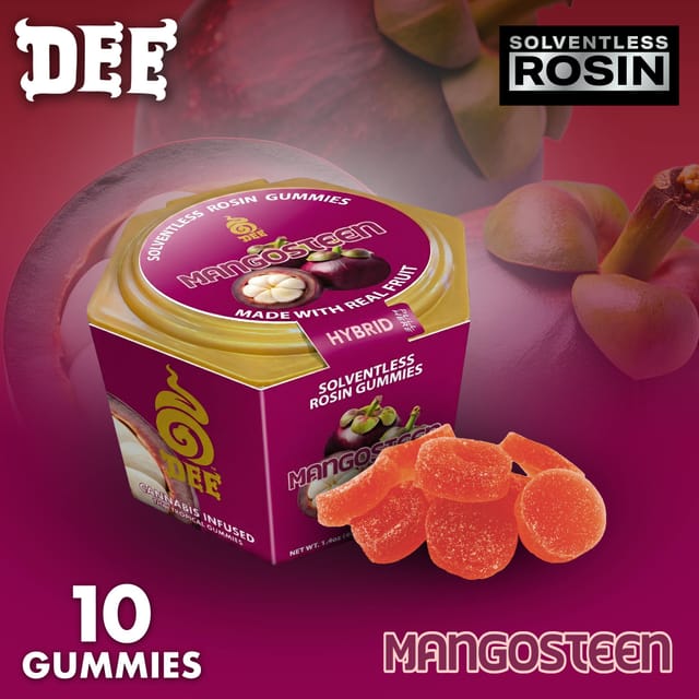 Dee Thai: Mangosteen Rosin Gummies "Reset" - 100mg THC