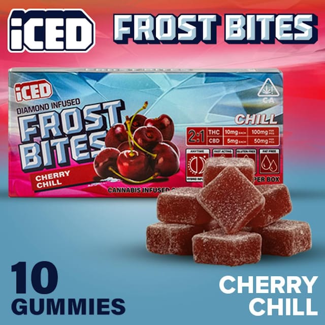 Cherry Chill 2:1 THC/CBD - 100mg Diamond Infused Gummies - Hybrid Gummy