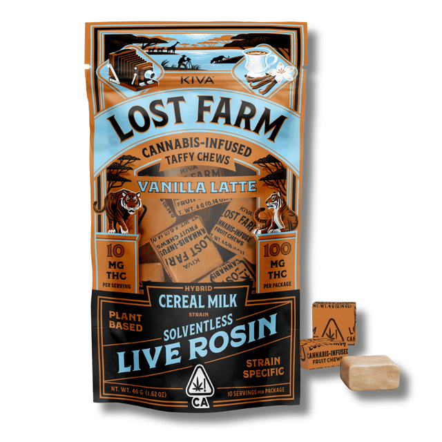 Vanilla Latte x Cereal Milk Rosin Chews 100mg Lost Farm