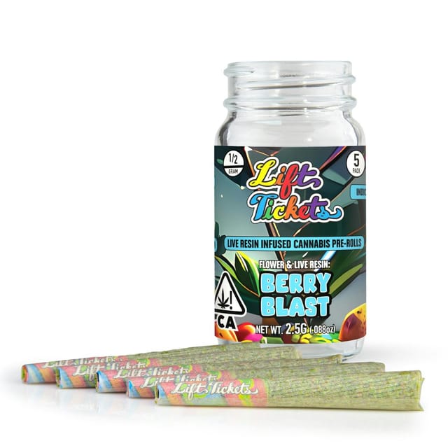 Berry Blast 0.5g 5pk Infused Pre Roll