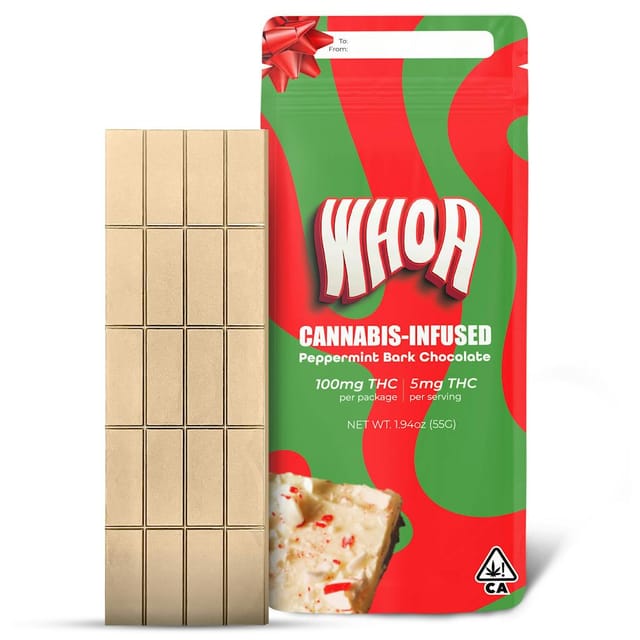 Peppermint Bark Chocolate - 100mg - Peppermint - 100mg