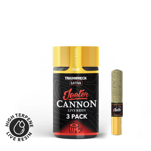 Trainwreck Live Resin Cannon 3 Pack Pre-Roll