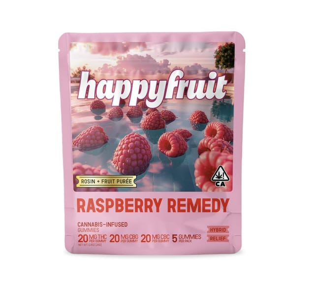 Raspberry Remedy CBG+CBC Rosin Gummies - 5pk - Raspberry Remedy CBG+CBC