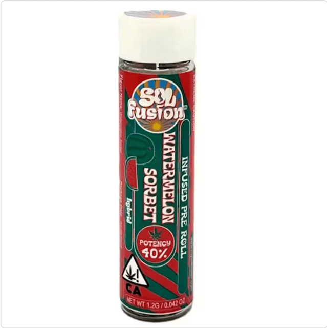 Watermelon Sorbet - 1.2g Infused Preroll - 1.2g Infused PR - Hybrid