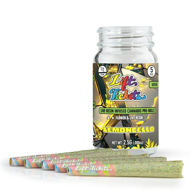 Lemoncello 0.5g 5pk Infused Pre Roll
