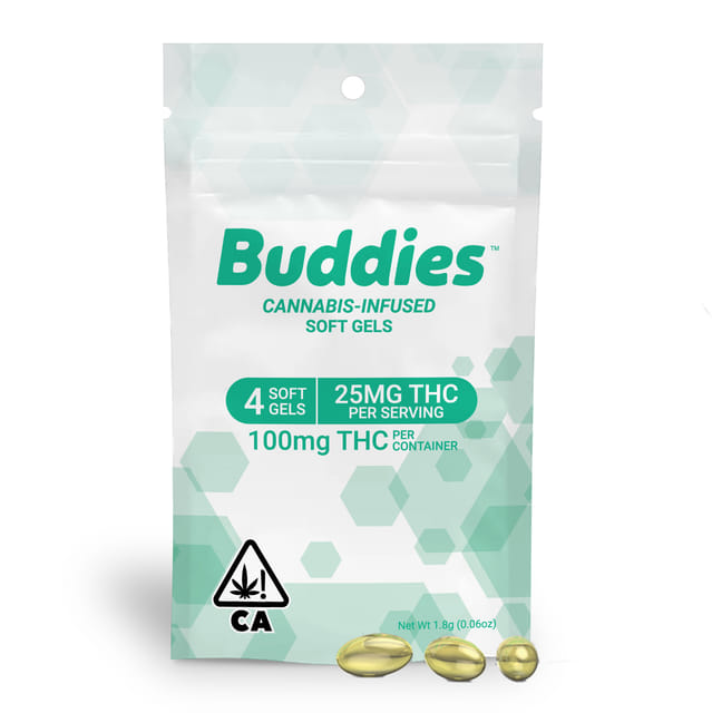Soft Gels - 25mg x 4ct - THC 25 4ct