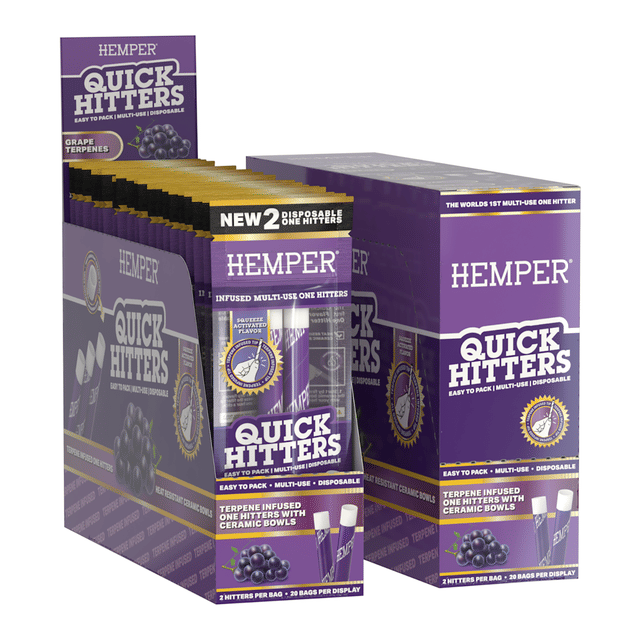 Grape Quick Hitters 2PK - Disposable One Hitter